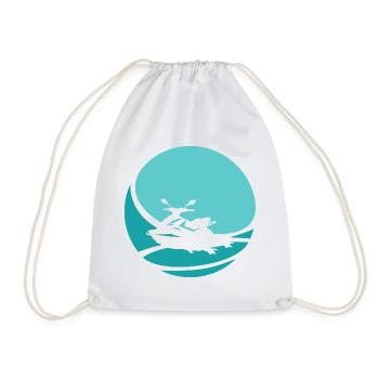 Water Sports Jet Ski Snowmobiles - Drawstring Bag - white - Front