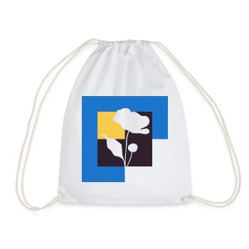 Flower bouquet Horticulture Floristry - Drawstring Bag - white - Front