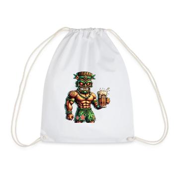 Tiki Culture Design - Turnbeutel - Weiß - Vorne