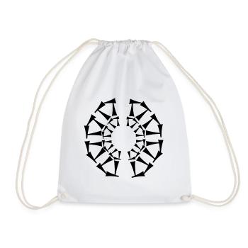 Conception tri-circulaire - Sac de sport léger - blanc - Devant