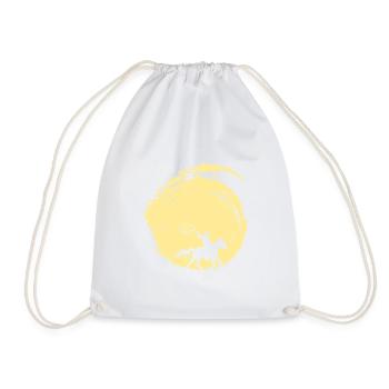 Western Rodeo Riders - Drawstring Bag - white - Front