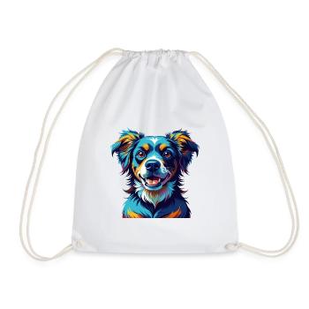 Alano Español Race de chien Coloré Dessin animé Kawaii - Sac de sport léger - blanc - Devant