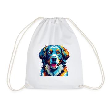 Kuvasz Race Chien Coloré Dessin Animé Kawaii - Sac de sport léger - blanc - Devant