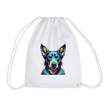 Chien courant andalou race de chien dessin animé coloré Kawaii - Sac de sport léger - blanc - Devant