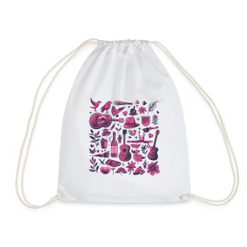 Country Love - Drawstring Bag - white - Front