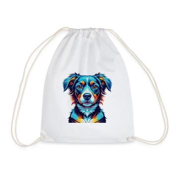 Drever Chien Race Coloré Dessin Animé Kawaii - Sac de sport léger - blanc - Devant