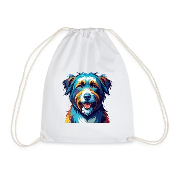 Berger des Pyrénées Race Dessin animé Kawaii - Sac de sport léger - blanc - Devant