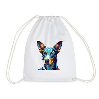 Podenco Ibicenco Chien Race Coloré Dessin Animé Kawaii - Sac de sport léger - blanc - Devant