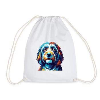 Petit Basset Griffon Vendéen Race De Chien Dessin Animé - Sac de sport léger - blanc - Devant