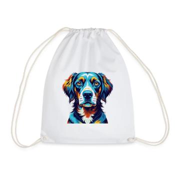 Vieux chien d’arrêt danois race dessin animé Kawaii - Sac de sport léger - blanc - Devant