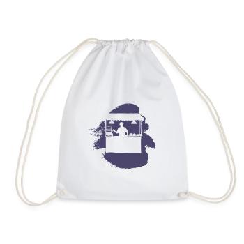 Snack Meal Food Truck - Drawstring Bag - white - Front