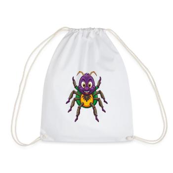 araignée drôle kawaii dessin animé personnage clipart - Sac de sport léger - blanc - Devant