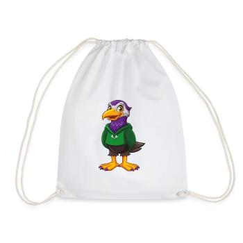 Mouette Drôle Kawaii Dessin Animé Personnage Clipart - Sac de sport léger - blanc - Devant