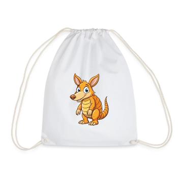 Aardvark Mignon Personnage De Dessin Animé Kawaii Clipart - Sac de sport léger - blanc - Devant