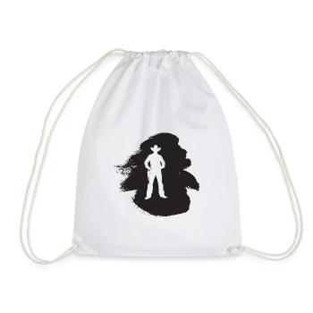 Cowboy Saddle Rodeo - Drawstring Bag - white - Front