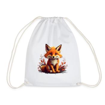 Schelmischer Fuchs - Turnbeutel - Weiß - Vorne