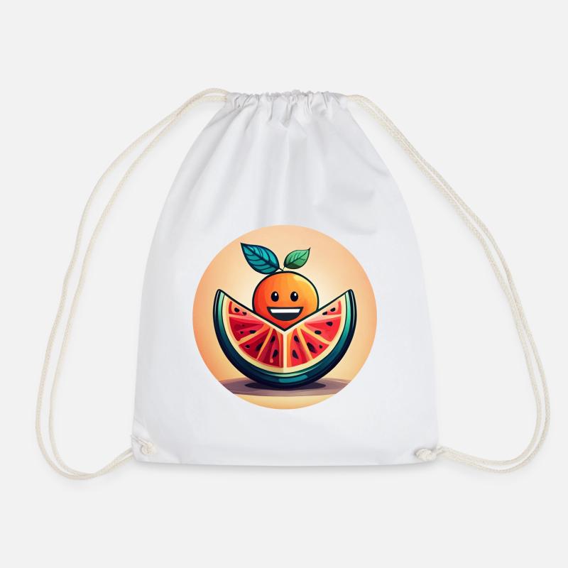 Fruity and colourful, diversity in the world - Drawstring Bag - white