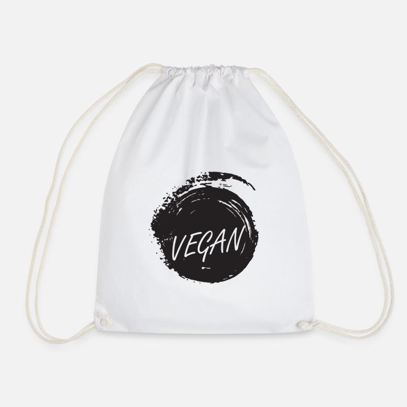 Vegan Veganer Fleisch - Turnbeutel - Weiß