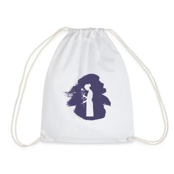 Flower Bouquet Garden Botanical - Drawstring Bag - white - Front