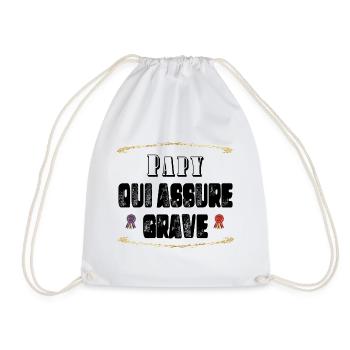 Papy Qui Assure Grave - Sac de sport léger - blanc - Devant