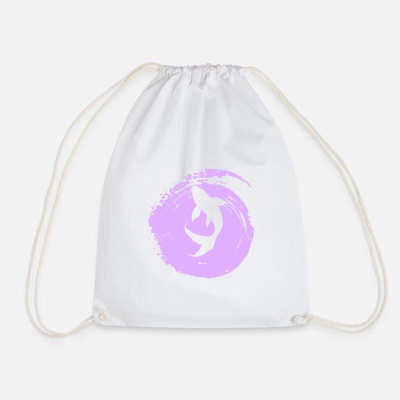 Koi Japan - Drawstring Bag - white