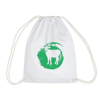 Vegan Veganer - Drawstring Bag - white - Front