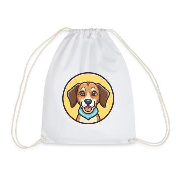 Kanarischer Warren Hound Hunderasse Cartoon Kawaii Haustier - Turnbeutel - Weiß - Vorne