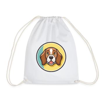 Français Tricolore Chien Race Dessin Animé Kawaii Pet - Sac de sport léger - blanc - Devant