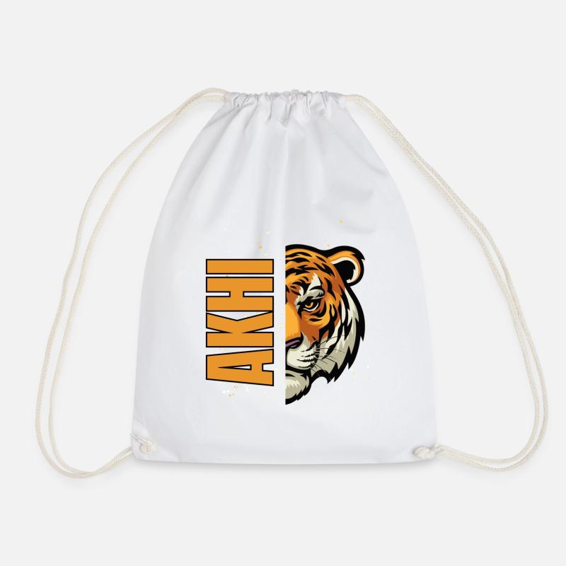 Akhi - Drawstring Bag - white