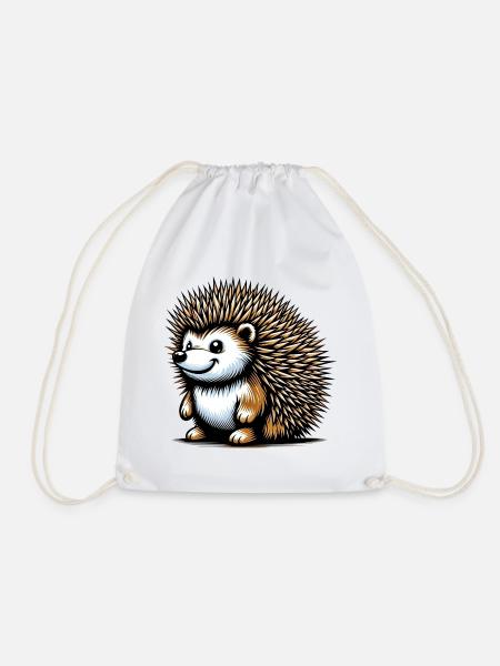 Igel - Turnbeutel - Weiß