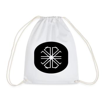 Circular-Decor - Drawstring Bag - white - Front
