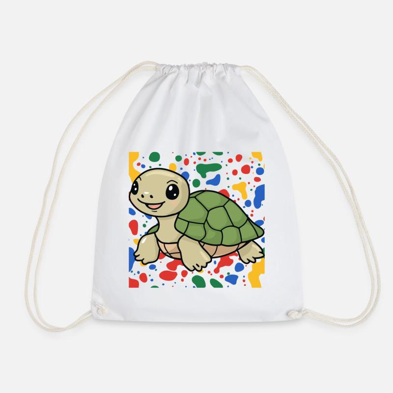 Turtle Schildkröten - Turnbeutel - Weiß