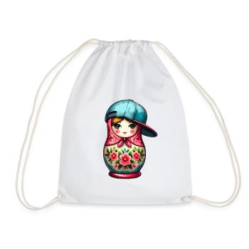 Matryoshka Cool Cap Gift - Drawstring Bag - white - Front