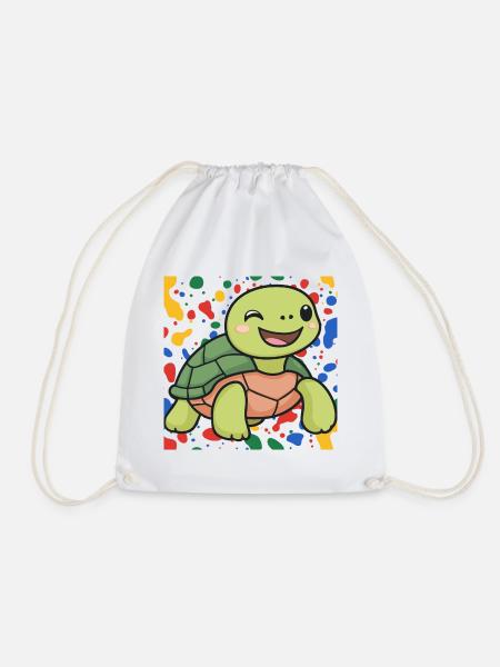 Turtle Langsam - Sportstaske - hvid