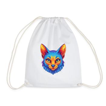 Australische Nebelkatze Rasse Karikatur Kawaii Tier Pe - Turnbeutel - Weiß - Vorne