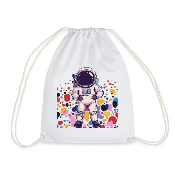 Astronaute Spaceman Vaisseau spatial - Sac de sport léger - blanc - Devant