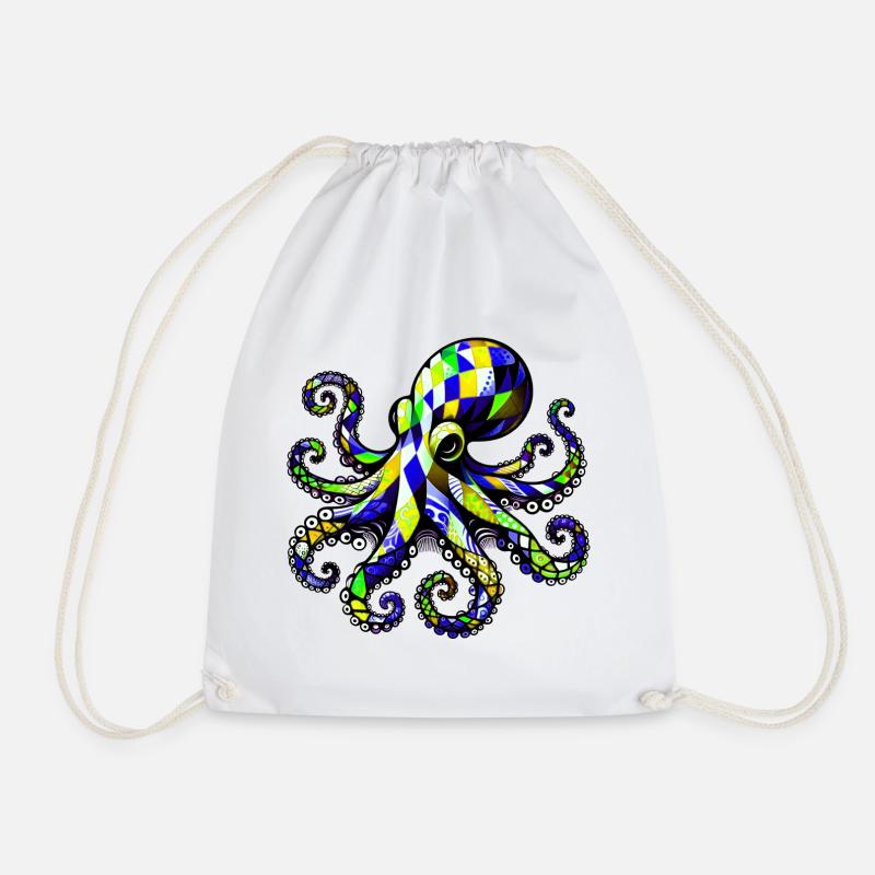 Pieuvre - Sac de sport léger - blanc