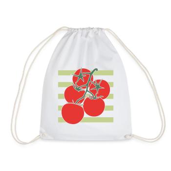 Tomate Fille Tomates d’été Italie du Sud - Sac de sport léger - blanc - Devant
