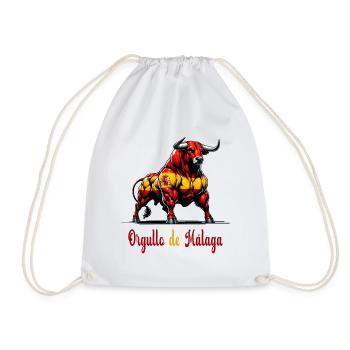 The pride Malaga flag design - Drawstring Bag - white - Front