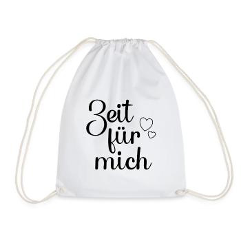 Zeit für mich - Turnbeutel - Weiß - Vorne