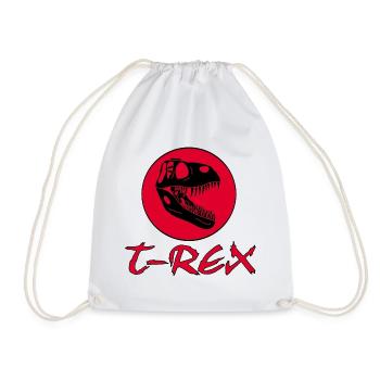 Tyrannosaure dinosaure - Sac de sport léger - blanc - Devant