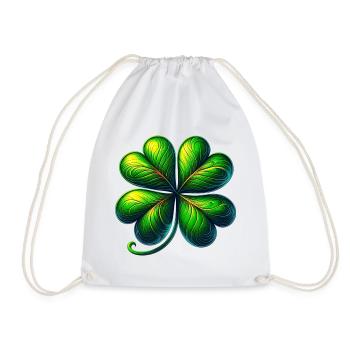 Trèfle à quatre feuilles - Sac de sport léger - blanc - Devant