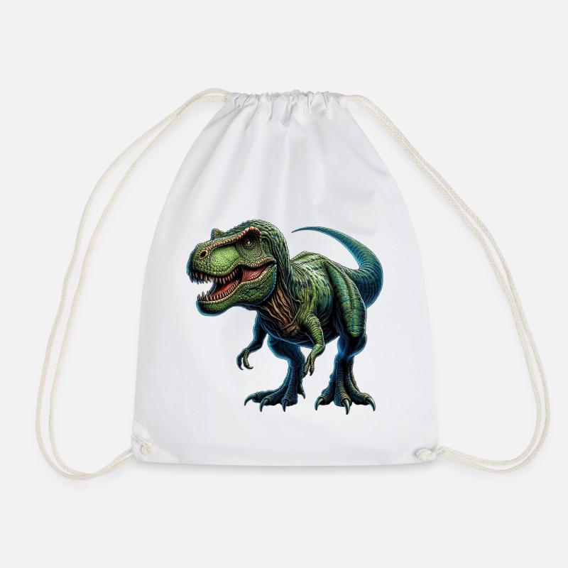 Dinosaurier - Turnbeutel - Weiß