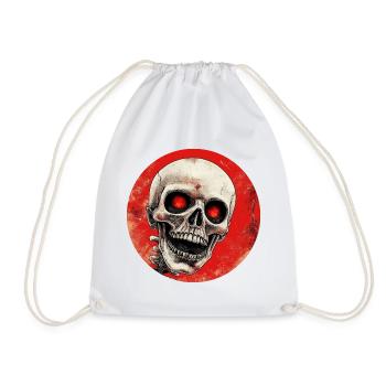 Skeleton - Drawstring Bag - white - Front