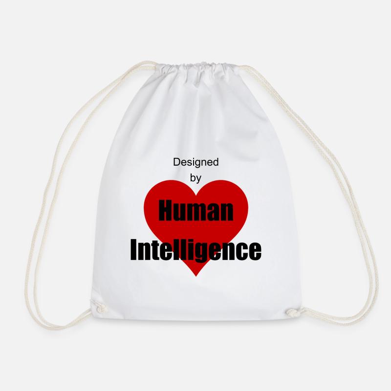 Menschliche Intelligenz - Turnbeutel - Weiß