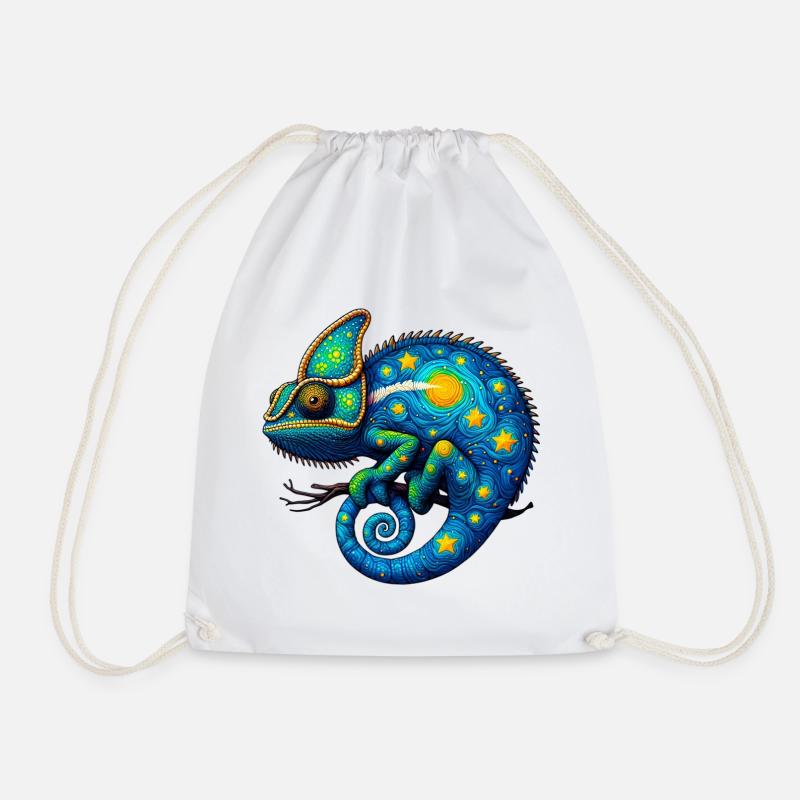Chameleon - Drawstring Bag - white