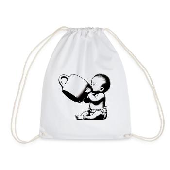 inspiredby.BabyCoffee - Turnbeutel - Weiß - Vorne