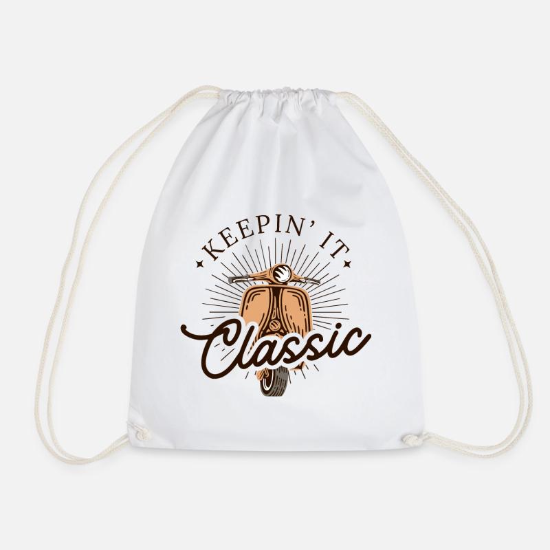 Keepin' It Classic - Look de scooter vintage - Sac de sport léger - blanc