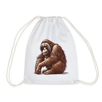 Orang Utan - Turnbeutel - Weiß - Vorne