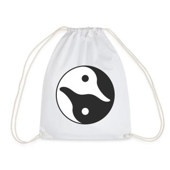 Canard Yin Yang - Sac de sport léger - blanc - Devant